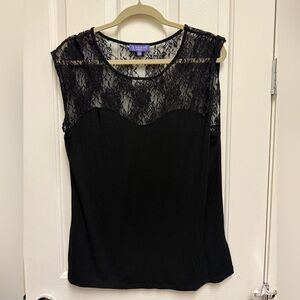 Black Lace Women's Top